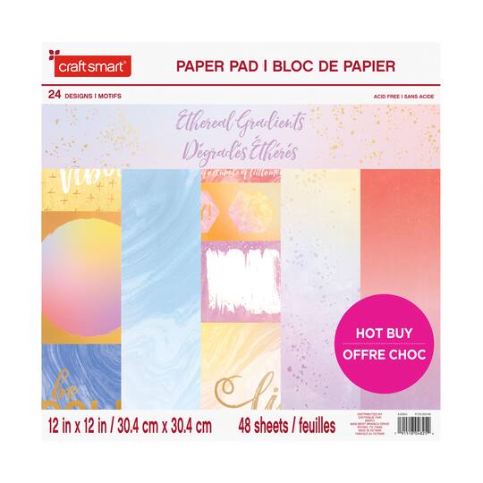 Ethereal Gradients Paper Pad By Craft Smart 12 X 12 Michaels